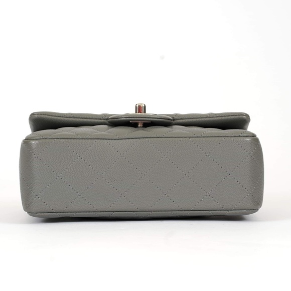 ❌SOLD❌17b Chanel Grey Mini Flap Bag - Picture 5 of 8